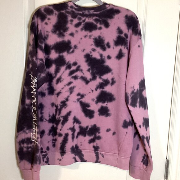 Fleetwood Mac Rumours Women's Purple Tie Dye Sweatshirt Crew Neck Size L - Picture 5 of 7